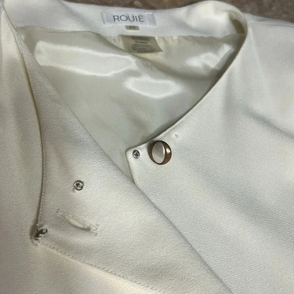 Vintage ROUIE dress, women size 20.Partial button front,long sleeve,maxi - Picture 7 of 13